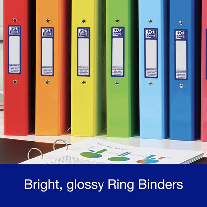 Oxford Premium A4 Ring Binder, Pink Single Folder, 25mm