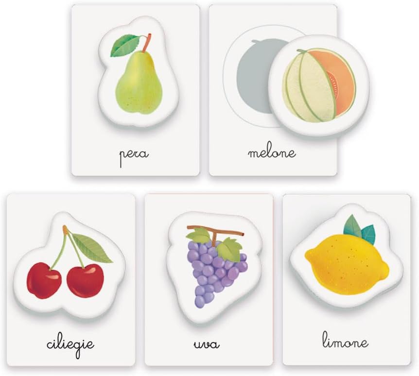 Clementoni - Sapientino Primo Montessori 3 Years, Educational Game for Learning, English Flashcards for Children, Language Development, Learning Made in Italy, 16868, Multi-Colour