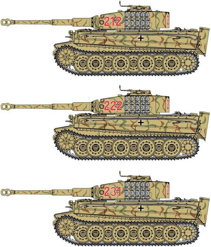 Dragon Models DR6947 Plastic War Vehicle Model, Tiger I Late Production W/Zimmerit (Normandy 1944), 1:35 Scale