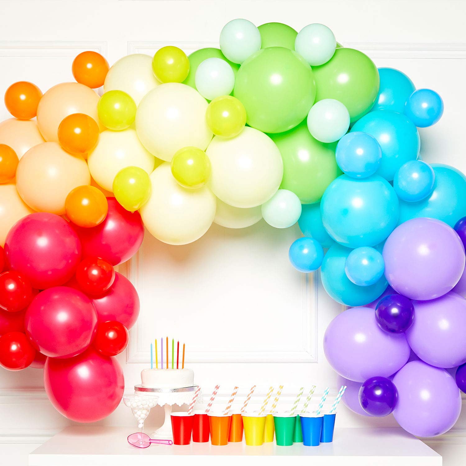 Amscan: Diy Balloon Garland Rainbow 78 Balloons