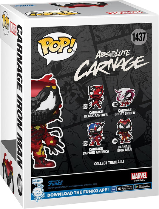 Funko Pop! Marvel: Carnageized - Iron Man - Marvel Comics - Collectable Vinyl Figure - Gift Idea - Official Merchandise - Toys for Kids & Adults - Comic Books Fans - Model Figure for Collectors