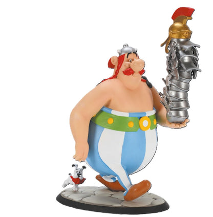 Plastoy SAS PLA40099 Obelix with a Stack of Helmets and Idefix