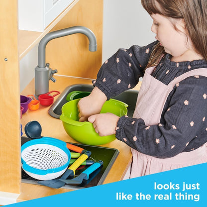 Casdon Kitchen Essentials | 14-Piece Colourful Kitchen Play Set for Children 3+ | Encourages Learning & Creativity!