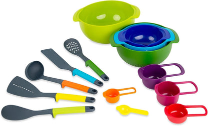 Casdon Kitchen Essentials | 14-Piece Colourful Kitchen Play Set for Children 3+ | Encourages Learning & Creativity!