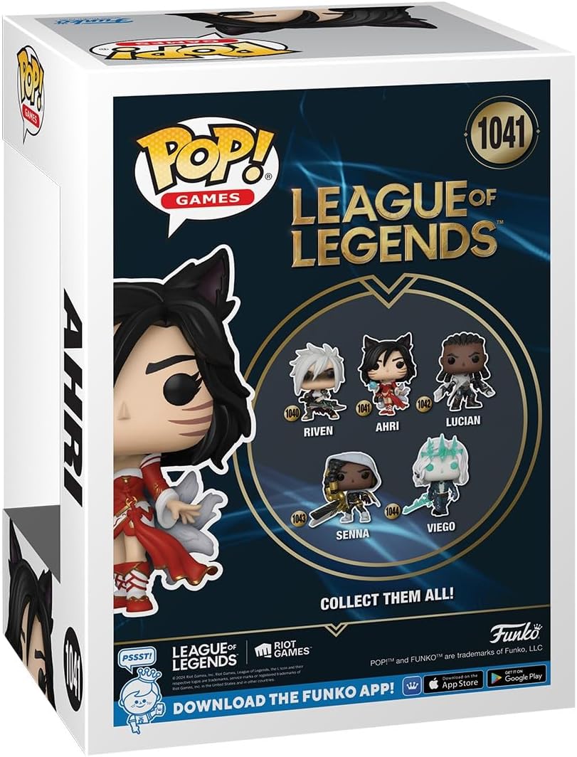 Funko POP! Games: LOL - Ahri - League Of Legends - Collectable Vinyl Figure - Gift Idea - Official Merchandise - Toys for Kids & Adults - Video Games Fans - Model Figure for Collectors and Display