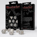 Q-Workshop Bloodsucker Shimmering White & Gold Dice Set - Dice Board Game - for 1+ Players and Ages 14+