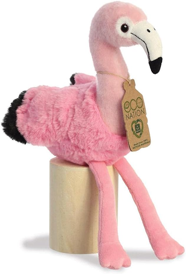 Aurora, 35005, Eco Nation Flamingo, 9.5In, Soft Toy, Soft Toy, Pink