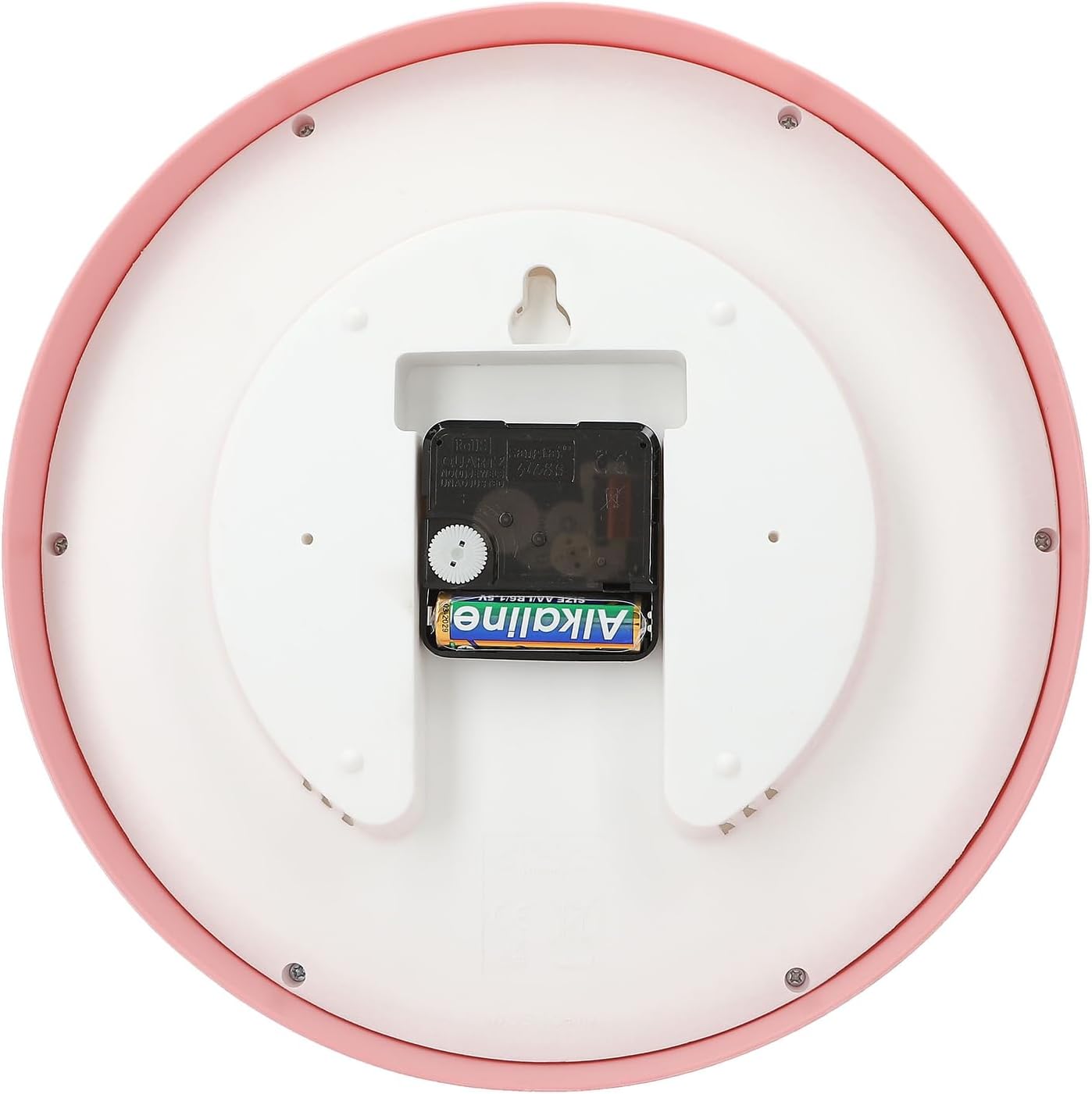 Depesche 13228 TOPModel Team Wall Pink for Children, with Model Motif and Teddy Bear, Silent Clock, Battery Included, Multicolour, One Size