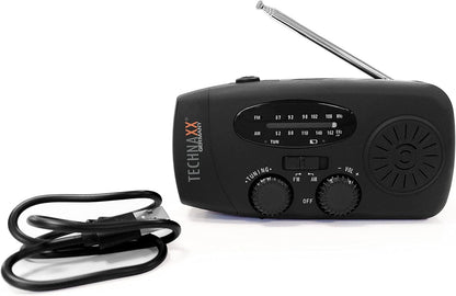 Technaxx - Hand Crank & Solar Radio - Tx-238