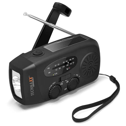 Technaxx - Hand Crank & Solar Radio - Tx-238