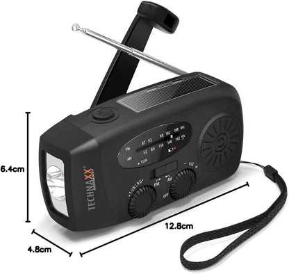 Technaxx - Hand Crank & Solar Radio - Tx-238