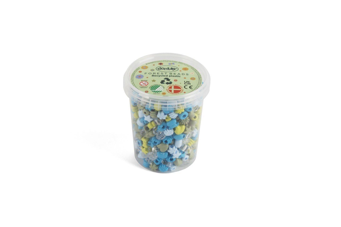 Dantoy 5931 Pastel Beads Forest Colours Large ≈ 520 Pieces