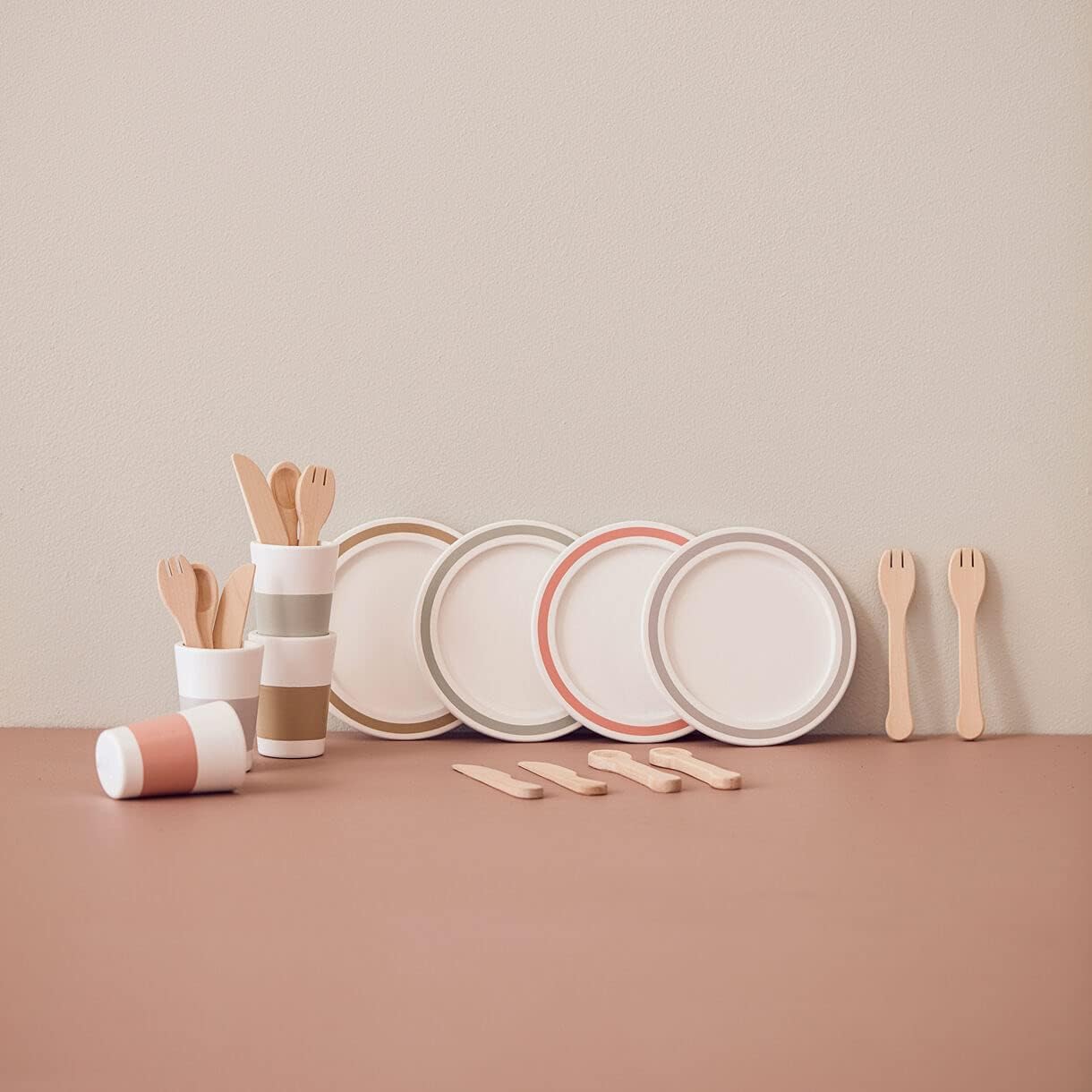 Kids Concept - Serviesset voor 4 personen keukengerei, meerkleurig (1000565