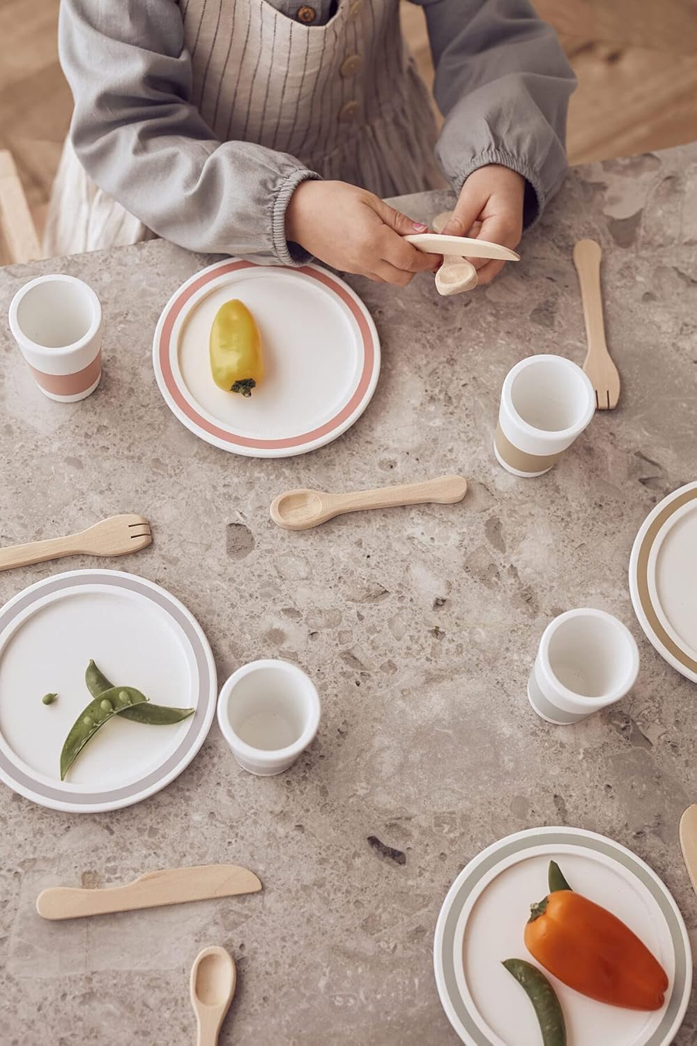 Kids Concept - Serviesset voor 4 personen keukengerei, meerkleurig (1000565