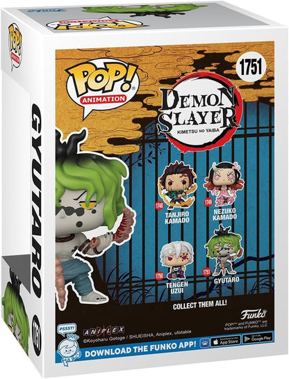 Funko Pop! Animation: DS - Gyutaro - Demon Slayer - Collectable Vinyl Figure - Gift Idea - Official Merchandise - Toys for Kids & Adults - Anime Fans - Model Figure for Collectors and Display