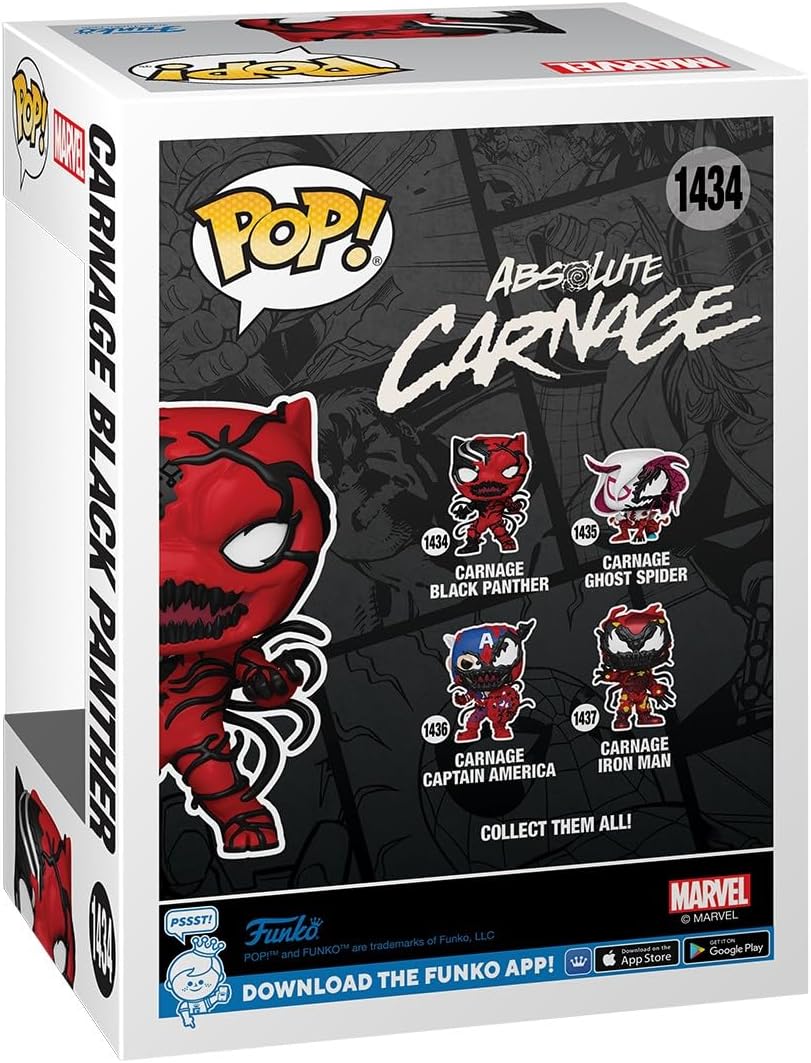 Funko Pop! Marvel: Carnageized - Black Panther - Marvel Comics - Collectable Vinyl Figure - Gift Idea - Official Merchandise - Toys for Kids & Adults - Comic Books Fans - Model Figure for Collectors