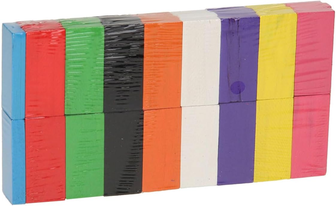 Domino in legno, 50 pezzi.
