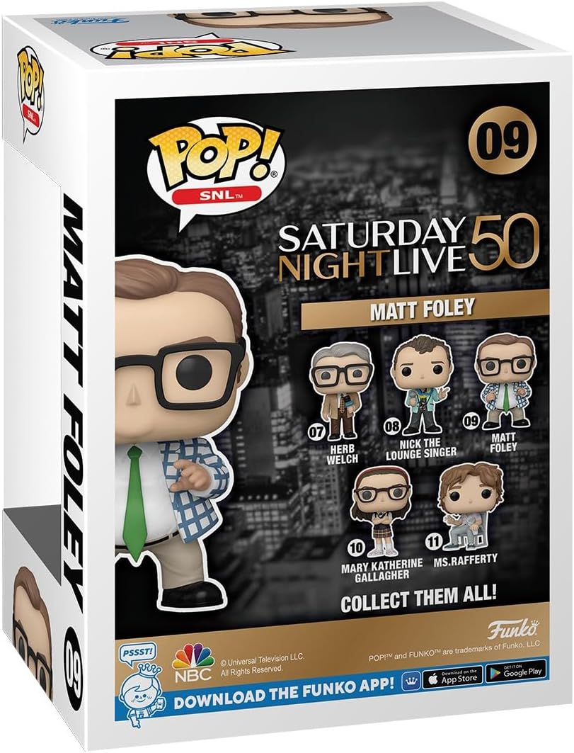 Funko Pop! TV: SNL 50th - Matt Foley - Saturday Night Live - Collectable Vinyl Figure - Gift Idea - Official Merchandise - Toys for Kids & Adults - TV Fans - Model Figure for Collectors and Display