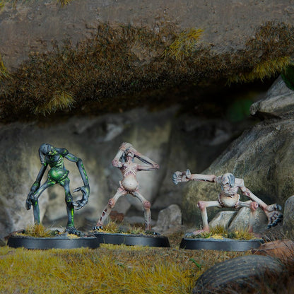 Modiphius Entertainment: Fallout: Miniatures - Cryptids: Wendigo Pack - 3 Resin Figures, Appalachia Wave, Unpainted & Unassembled, Licensed