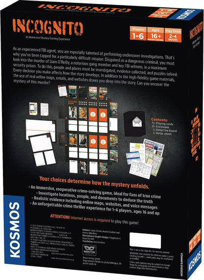 Thames & Kosmos Masters of Crime: Incognito | Murder Mystery Game | Prison Break | Co-op Game | 1+ Players | Ages 16+