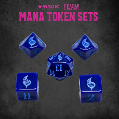 Beadle & Grimms - Mtg - Blue Mana Token Set