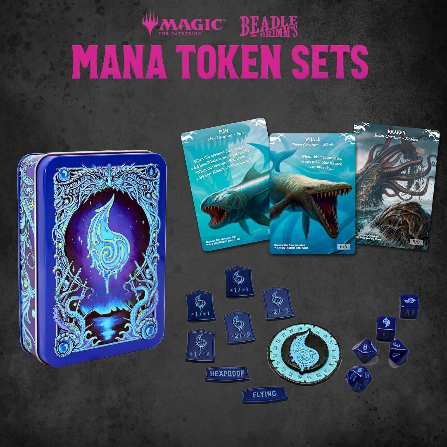 Beadle & Grimms - Mtg - Blue Mana Token Set