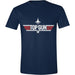 Top Gun Maglietta da Uomo Logo Logo Cotton Blue - L