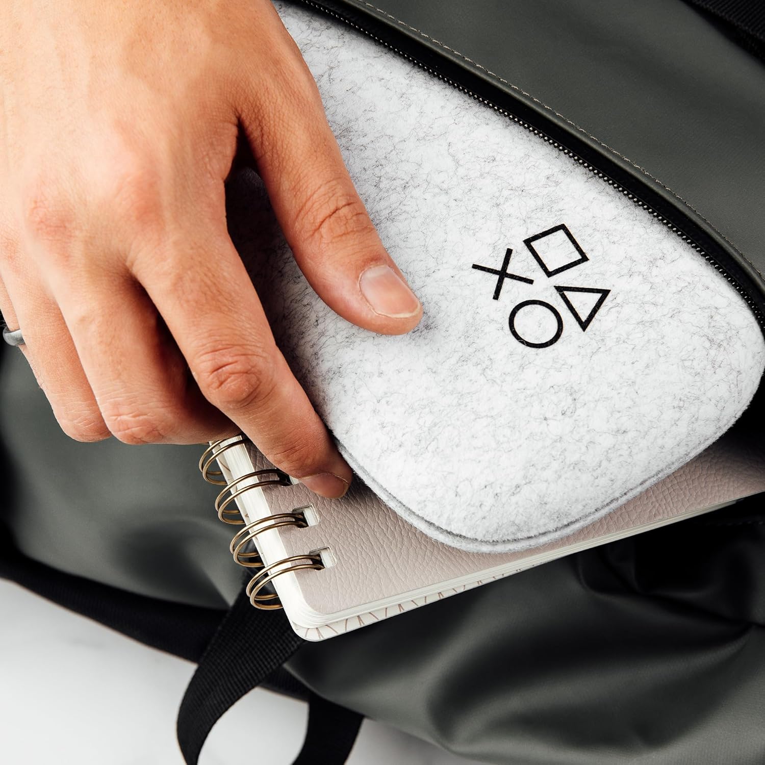 BACKBONE One Controller Case (PlayStation Edition) – Lightweight & Durable Backbone Case with Travel-Ready Storage for Your Mobile Gaming Controller, Molded Felt Giftable Organizer for Gamers –