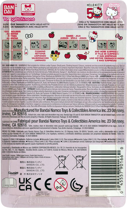 TAMAGOTCHI Nano Hello Kitty 50th Anniversary Red Shell | 4cm Red Hello Kitty Virtual Pet Handheld Games Machine | Raise An Electronic Cyber Pet With Hello Kitty's Help With This Sanrio Toy