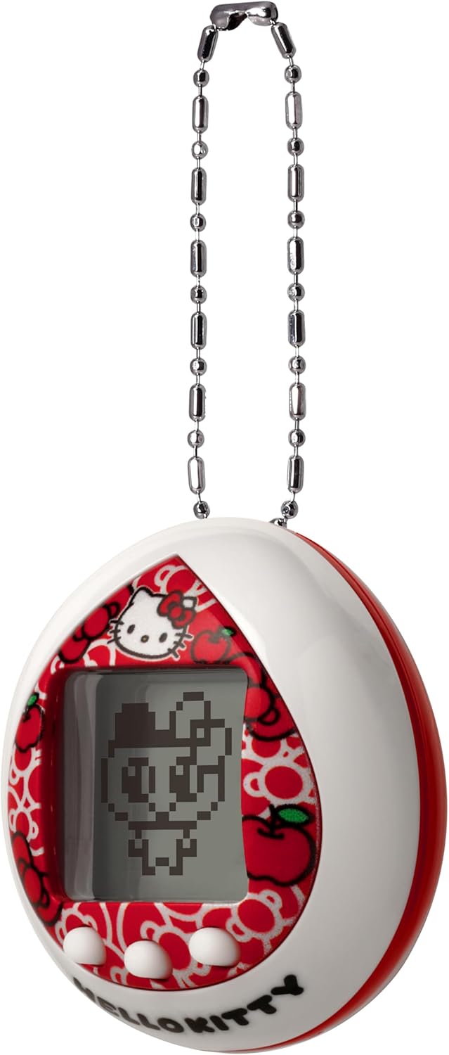 TAMAGOTCHI Nano Hello Kitty 50th Anniversary Red Shell | 4cm Red Hello Kitty Virtual Pet Handheld Games Machine | Raise An Electronic Cyber Pet With Hello Kitty's Help With This Sanrio Toy