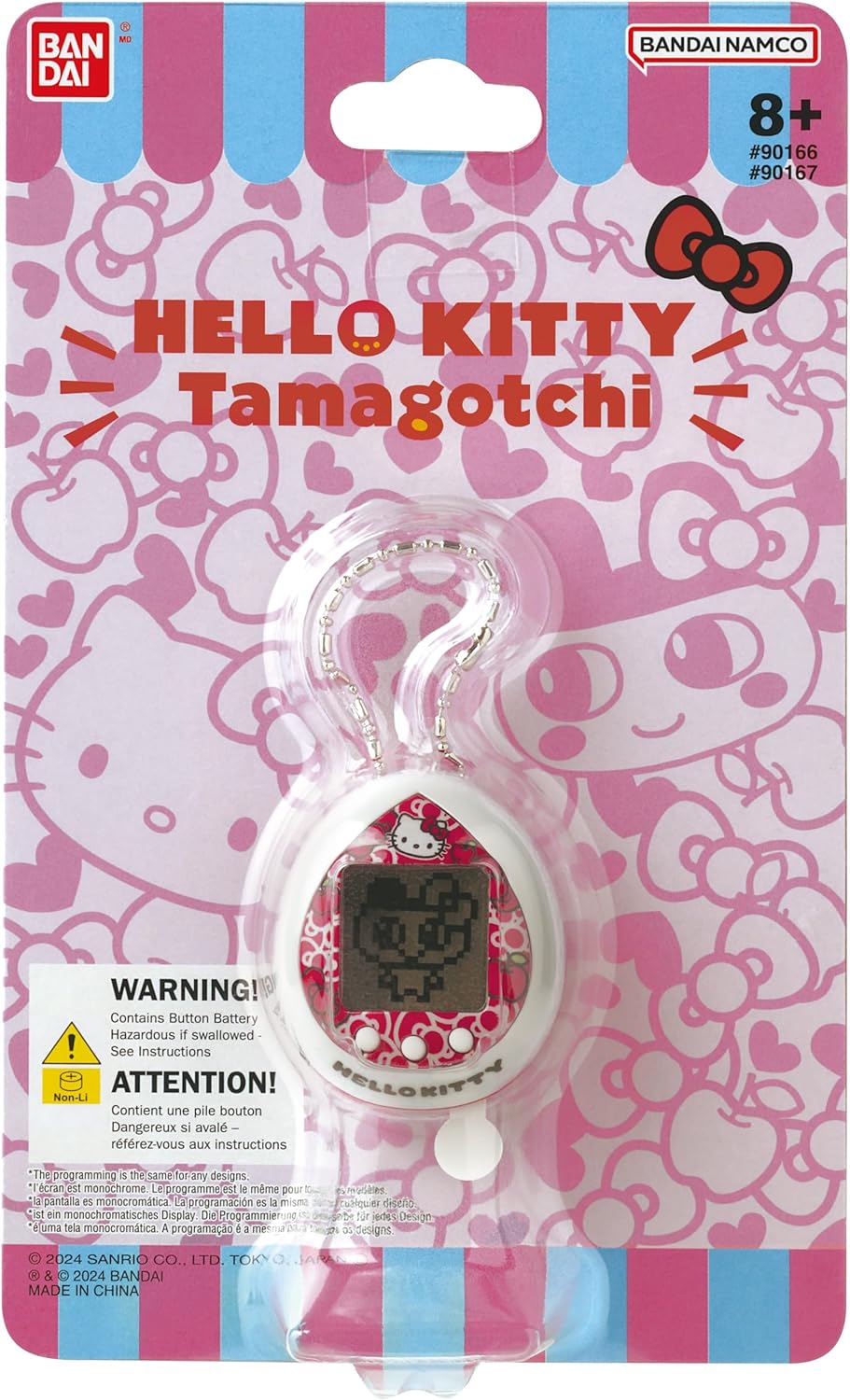 TAMAGOTCHI Nano Hello Kitty 50th Anniversary Red Shell | 4cm Red Hello Kitty Virtual Pet Handheld Games Machine | Raise An Electronic Cyber Pet With Hello Kitty's Help With This Sanrio Toy