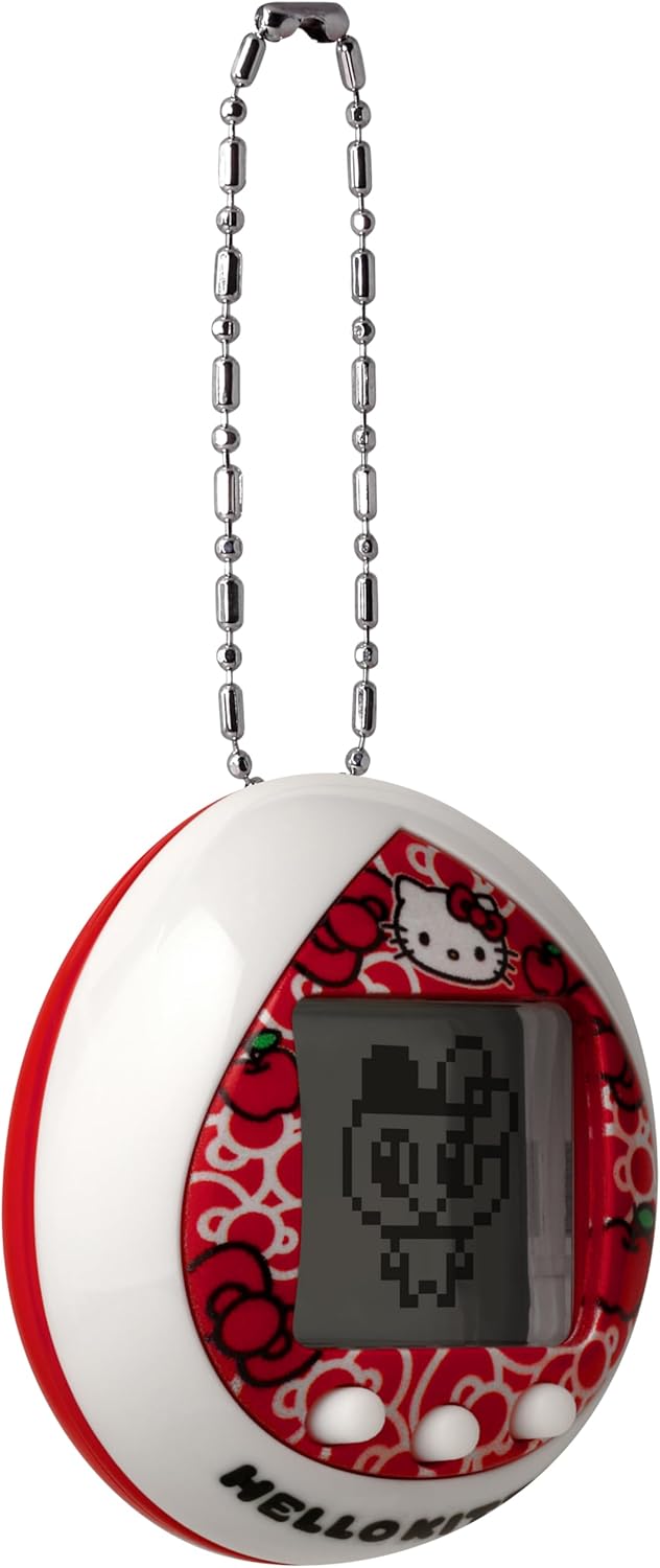TAMAGOTCHI Nano Hello Kitty 50th Anniversary Red Shell | 4cm Red Hello Kitty Virtual Pet Handheld Games Machine | Raise An Electronic Cyber Pet With Hello Kitty's Help With This Sanrio Toy