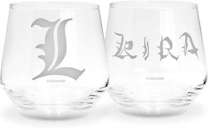 Death Note - 2 Glass Set Kira & L Europe X2