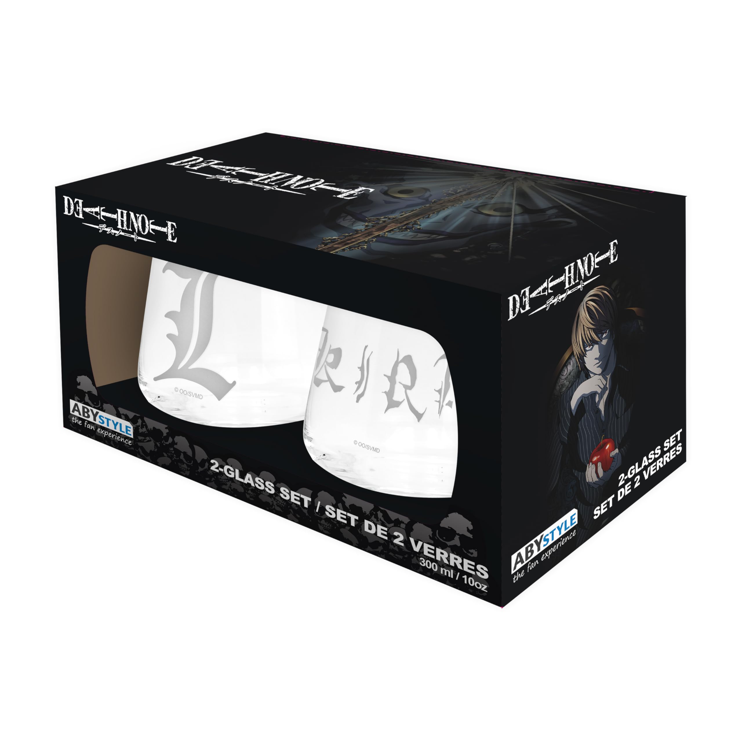 Death Note - 2 Glass Set Kira & L Europe X2