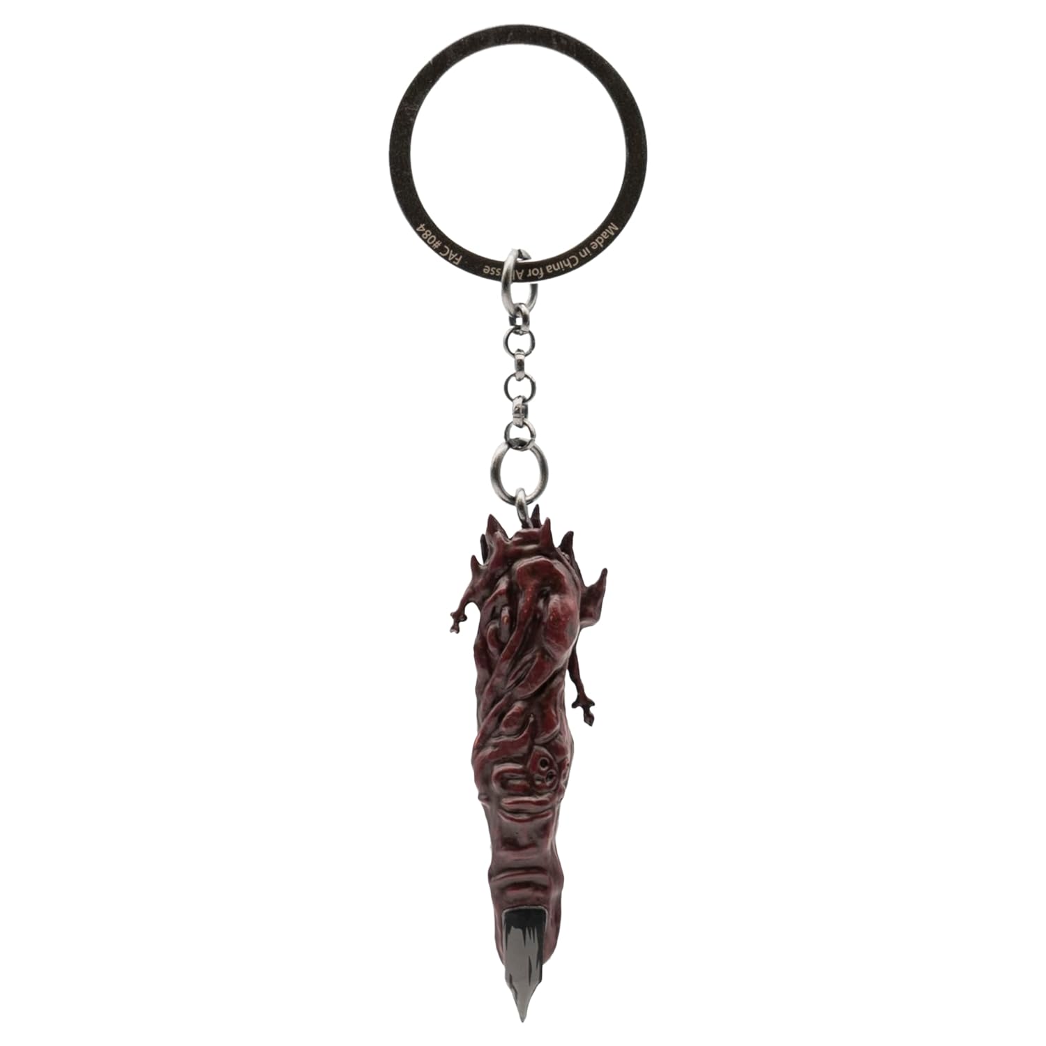ABYSTYLE - JUJUTSU KAISEN 3D Key Ring Sukuna Finger, Red, H. 6 cm x L. 1,8 cm x P. 1 cm