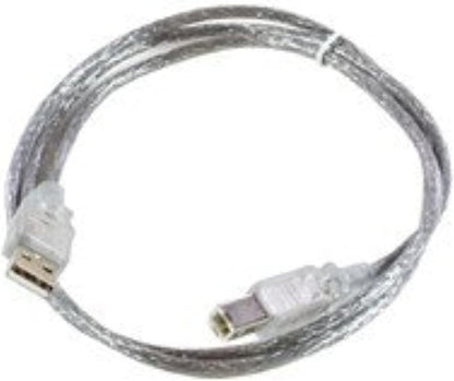 MicroConnect USB2.0 A-B 1 m m-m - USB-kabel (USB A, USB B, mannelijk/mannelijk, recht, transparant