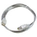 MicroConnect USB2.0 A-B 1 m m-m - USB-kabel (USB A, USB B, mannelijk/mannelijk, recht, transparant