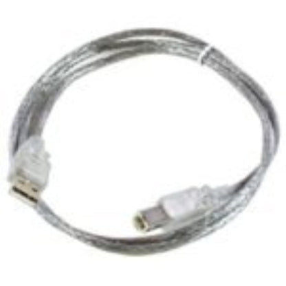 MicroConnect USB2.0 A-B 1 m m-m - USB-kabel (USB A, USB B, mannelijk/mannelijk, recht, transparant