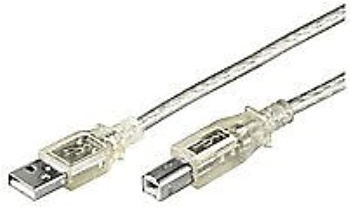 MicroConnect USB2.0 A-B 1 m m-m - USB-kabel (USB A, USB B, mannelijk/mannelijk, recht, transparant