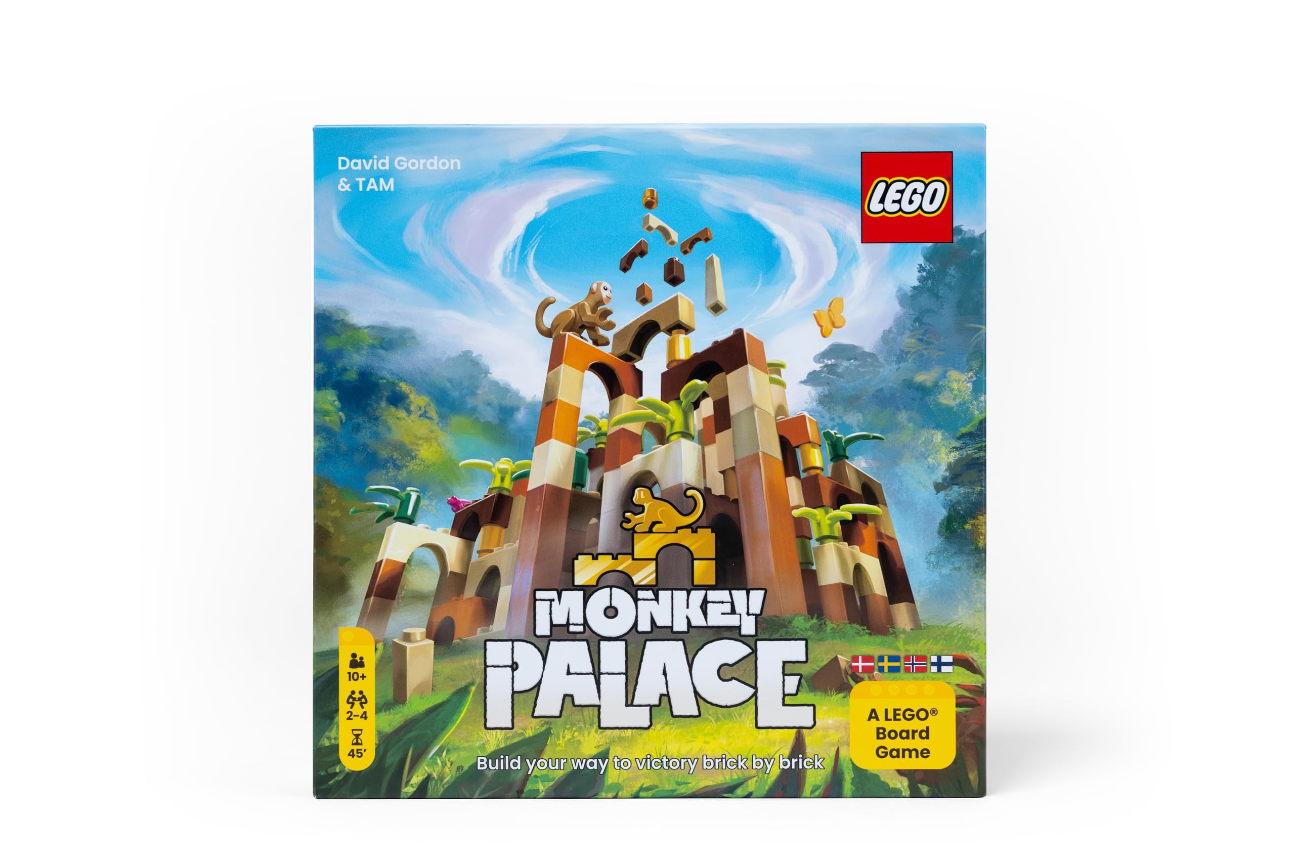Dotted Games - Monkey Palace: A LEGO® Board Game - Build Your Way to the Victory Brick! Fun Family Brick Game for Kids & Adults, Ages 10, 2-4