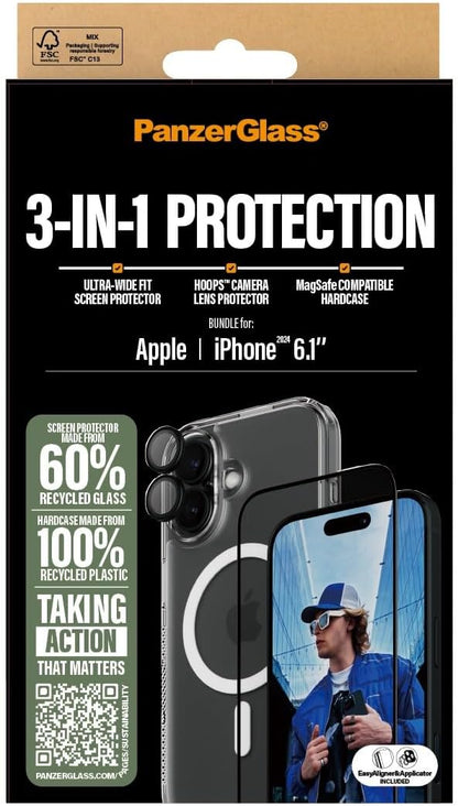 PanzerGlass 3-in-1 Protective Case for iPhone 16