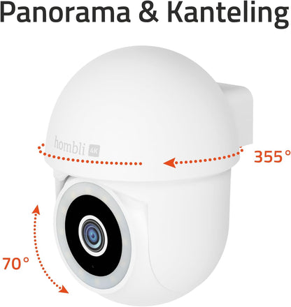`Hombli - Smart Pan & Tilt Cam 4K, White`