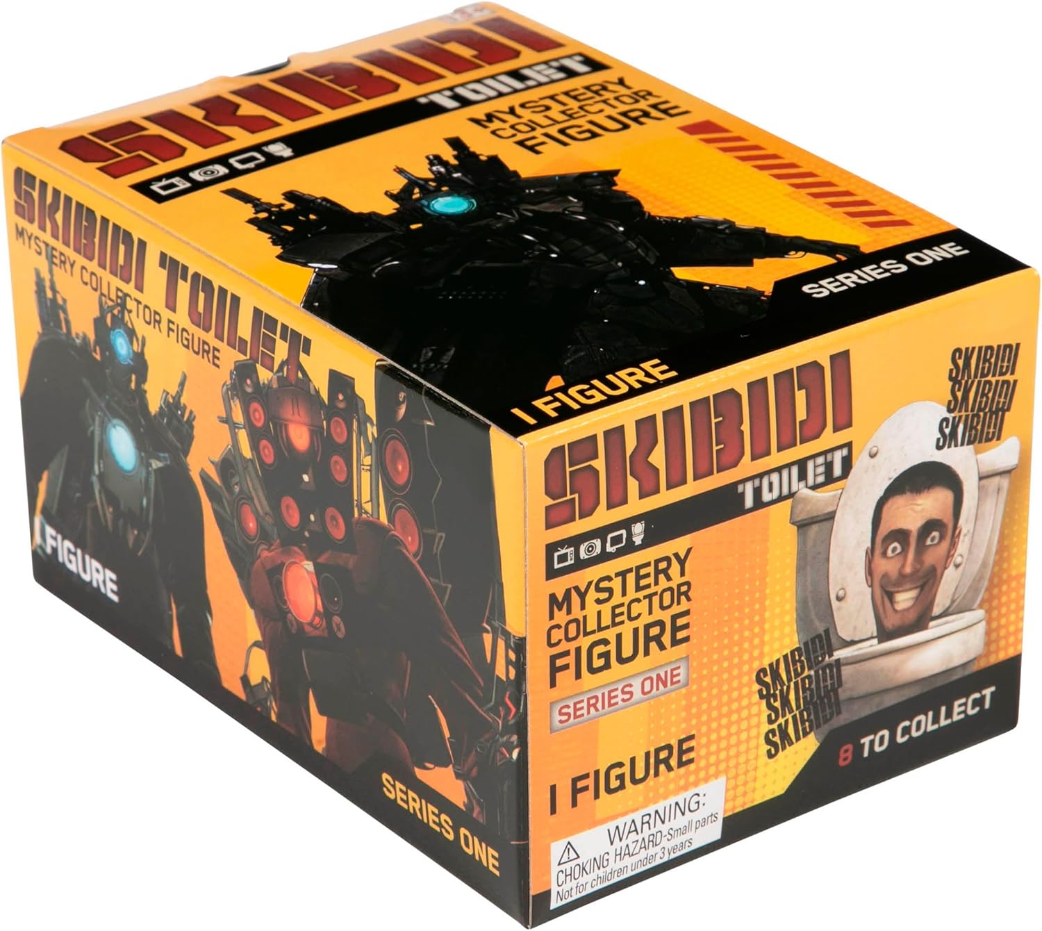 SKIBIDI Toilet Mystery Figure Collector Series, Collectible Figures, Officially Licensed Toilet Merch, STYLES MAY VARY