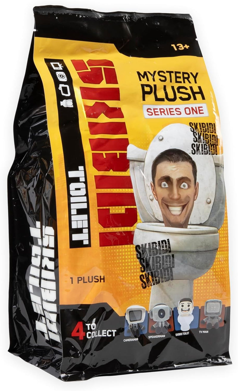 SKIBIDI 1320 Large PDQ Mystery Figures Plush, All-New Collectibles, Officially Licensed Toilet Merch, Multicolour