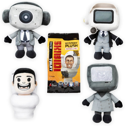SKIBIDI 1320 Large PDQ Mystery Figures Plush, All-New Collectibles, Officially Licensed Toilet Merch, Multicolour