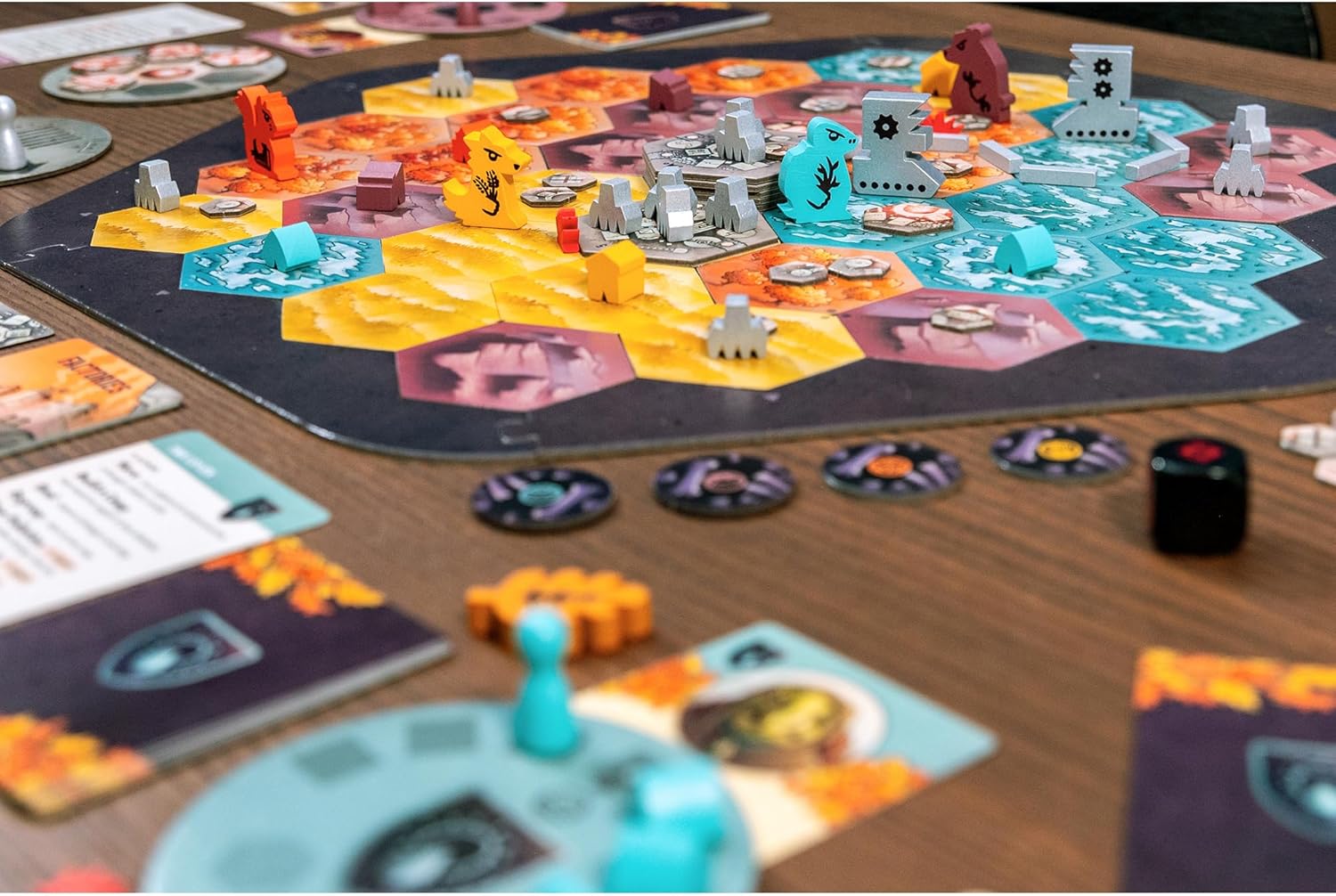 Defenders of The Wild - Fantasy Area Control Board Game, Card Driven Co-Op Game of Animals Against Machines, Age 14+, 1-4 Players