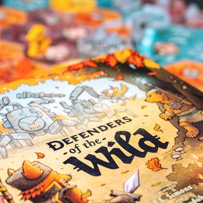Defenders of The Wild - Fantasy Area Control Board Game, Card Driven Co-Op Game of Animals Against Machines, Age 14+, 1-4 Players