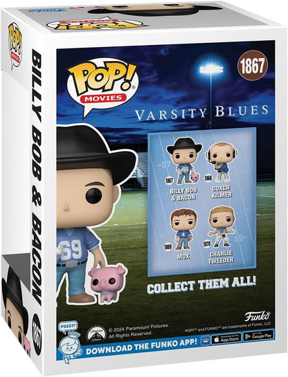 Varsity Blues Pop & Buddy! Vinyl Figure Billy W/Bacon 9 Cm
