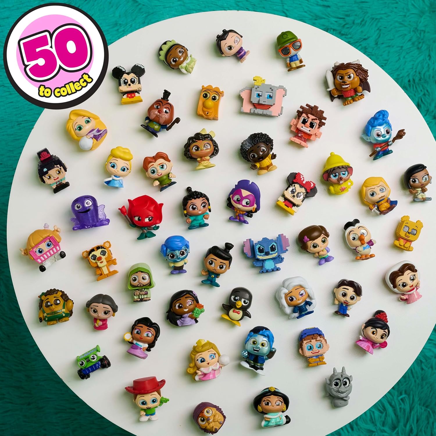 Just Play Disney Doorables Pixel Perfect Mini Peek Figures, Surprise 1.5-inch Collectible Figurines, Kids Toys for Ages 5 Up