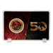 Dungeons & Dragons - Moneta placcata in oro 24 carati per 50° anniversario con stampa a colori